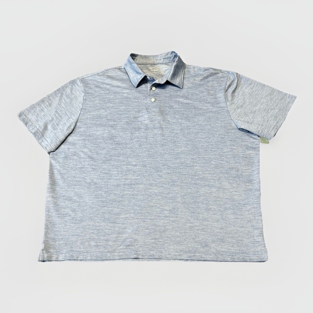 Roundtree & Yorke TravelSmart Polo Shirt Men's‎ XL Blue Short Sleeve Breathable